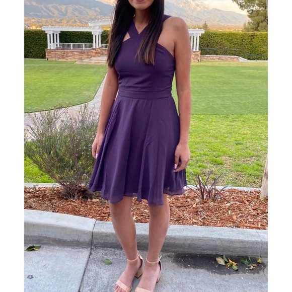 Lulu’s “Perfect Dance” Mini Halter Skater Dress - Picture 9 of 16